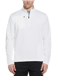 Image of MEN'S Callaway Mid-Weight Diamond Quilted Fleece 1/4 Zip - CGM798