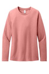 Image of LADIES District Perfect Blend CVC Long Sleeve Tee - DT110_front