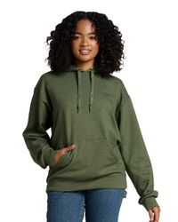 Image of UNISEX Jerzees Ultimate CVC Ring-Spun Hoodie - IC49MR_Front