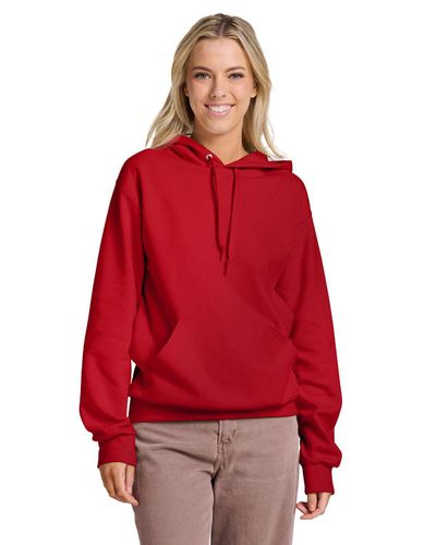 UNISEX Jerzees Ultimate CVC Ring-Spun Hoodie - IC49MR_Front image thumbnail