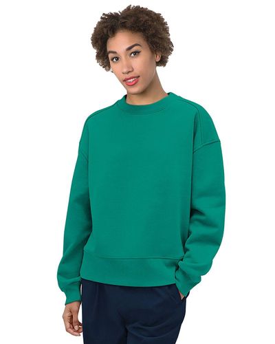 LADIES Bayside Crewneck Sweatshirt - 7702BA_Front image thumbnail