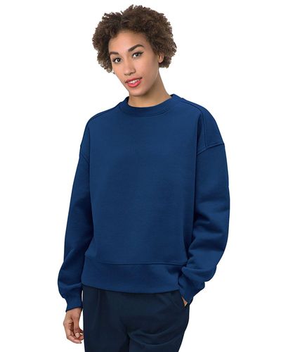 LADIES Bayside Crewneck Sweatshirt - 7702BA_Front image thumbnail