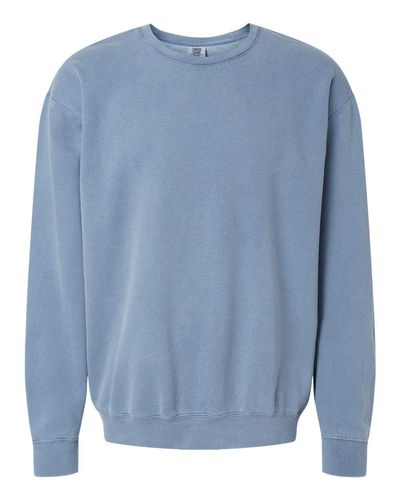 UNISEX Comfort Colors Garment-Dyed Lightweight Fleece Crewneck Sweatshirt - 1466_Front image thumbnail
