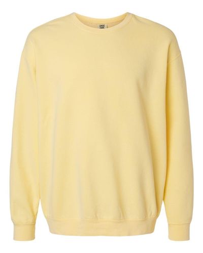 UNISEX Comfort Colors Garment-Dyed Lightweight Fleece Crewneck Sweatshirt - 1466_Front image thumbnail