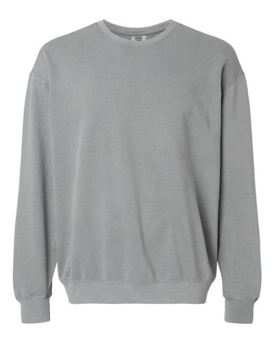UNISEX Comfort Colors Garment-Dyed Lightweight Fleece Crewneck Sweatshirt - 1466_Front image thumbnail