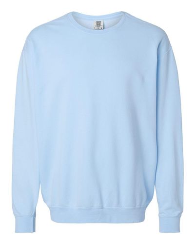 UNISEX Comfort Colors Garment-Dyed Lightweight Fleece Crewneck Sweatshirt - 1466_Front image thumbnail