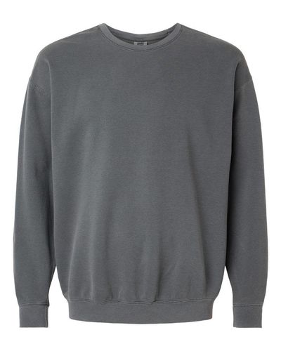 UNISEX Comfort Colors Garment-Dyed Lightweight Fleece Crewneck Sweatshirt - 1466_Front image thumbnail
