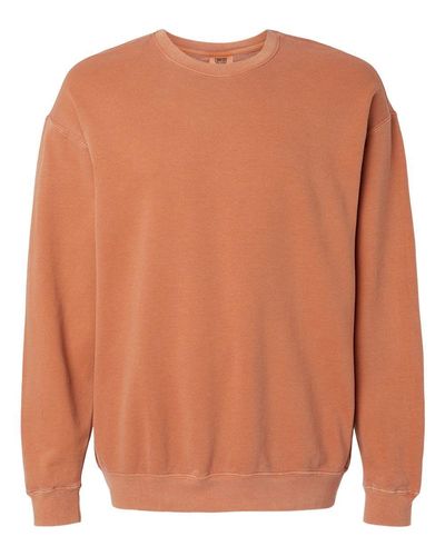 UNISEX Comfort Colors Garment-Dyed Lightweight Fleece Crewneck Sweatshirt - 1466_Front image thumbnail