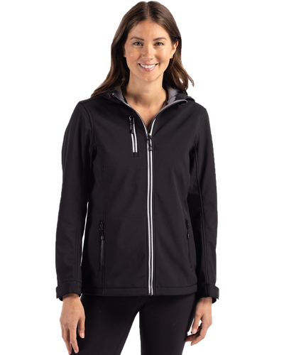 LADIES Clique Telemark Eco Stretch Softshell Hooded Jacket - LQO00061 image thumbnail