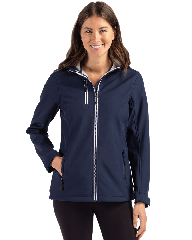 LADIES Clique Telemark Eco Stretch Softshell Hooded Jacket - LQO00061 primary image