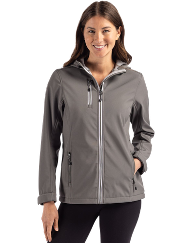 LADIES Clique Telemark Eco Stretch Softshell Hooded Jacket - LQO00061 image thumbnail