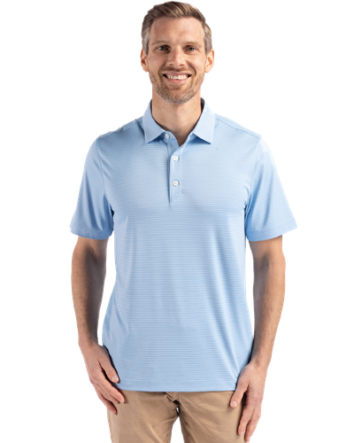 MEN'S Cutter & Buck Forge Eco Fine Line Stripe Stretch Recycled Polo - MCK01346 image thumbnail