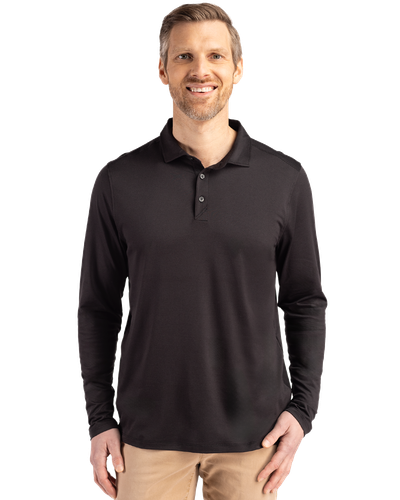 MEN'S Cutter & Buck Coastline Epic Comfort Eco Recycled Long Sleeve Polo - MCK01335 image thumbnail