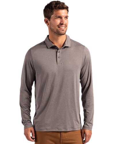 MEN'S Cutter & Buck Coastline Epic Comfort Eco Recycled Long Sleeve Polo - MCK01335 image thumbnail