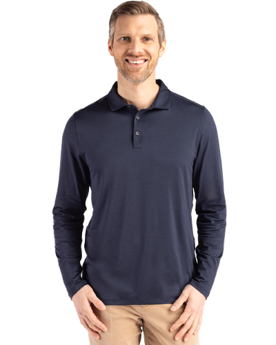 MEN'S Cutter & Buck Coastline Epic Comfort Eco Recycled Long Sleeve Polo - MCK01335 image thumbnail