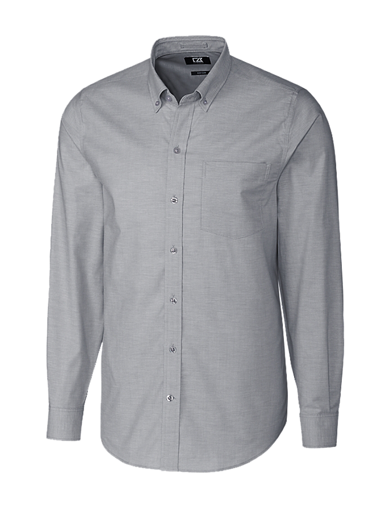 MEN'S BIG & TALL Cutter & Buck Stretch Oxford Long Sleeve Dress Shirt - BCW00138_RC primary image