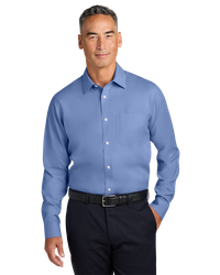 Image of MEN'S Brooks Brothers Wrinkle-Free Stretch Pinpoint Spread Collar Shirt - BB18012_1Clr