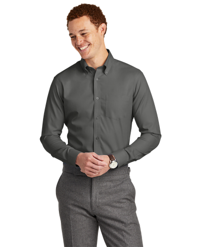 MEN'S Brooks Brothers Wrinkle-Free Stretch Nailhead Shirt - BB18002_1Clr image thumbnail