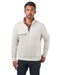 Image of MEN'S Landway Riverton Quilted Snap Pullover - CF-63_1Clr