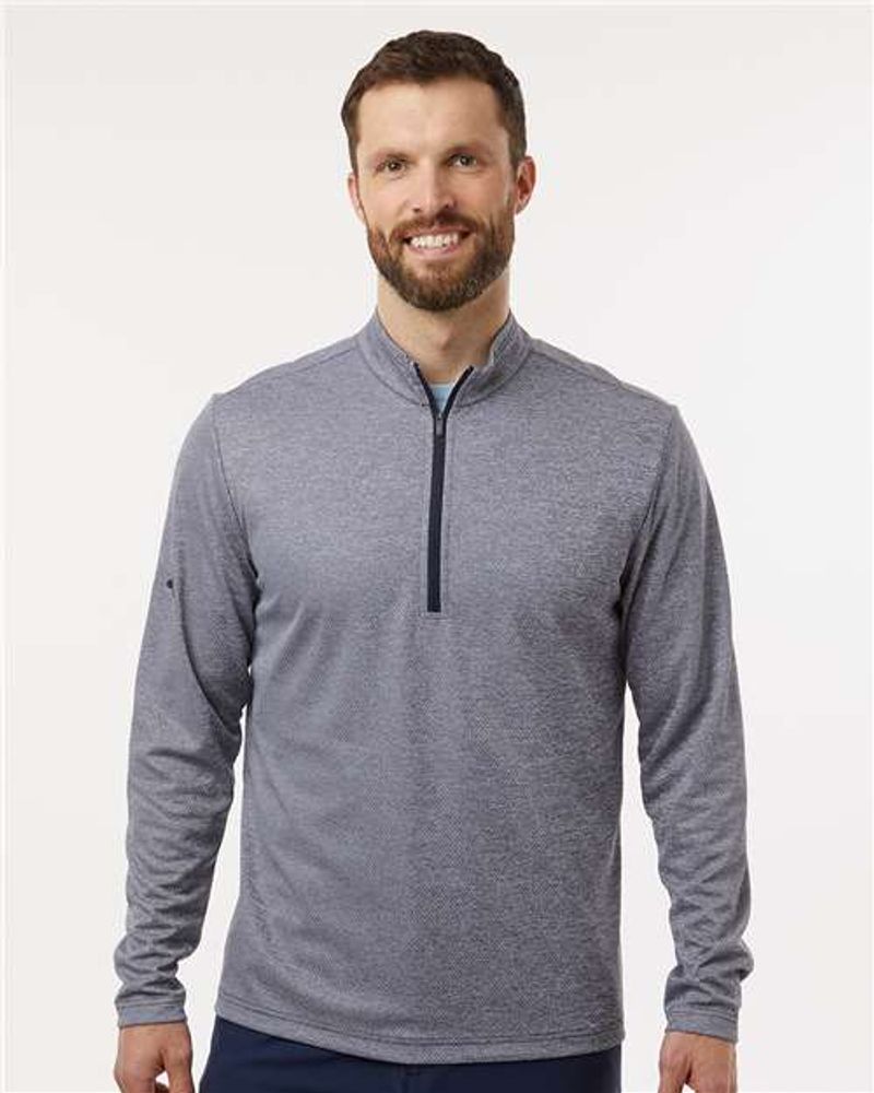 MEN'S Adidas Space Dyed 1/4 Zip - A593_1Clr primary image