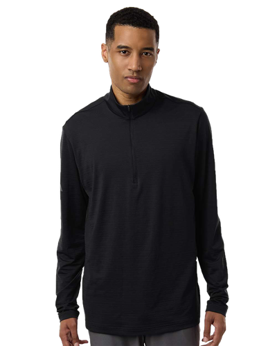 MEN'S Textured Stripe 1/4 Zip - A708_1Clr image thumbnail