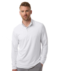 Image of MEN'S Textured Stripe 1/4 Zip - A708_1Clr