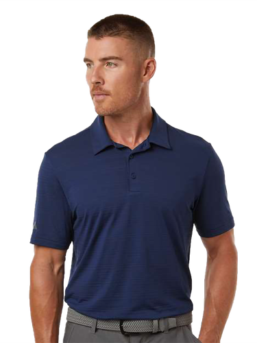 MEN'S Adidas Textured Stripe Polo - A704_1Clr image thumbnail