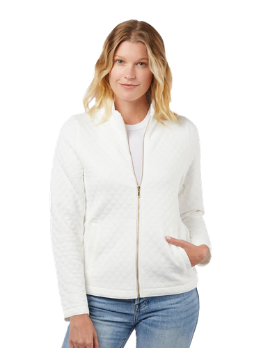 LADIES Landway Seneca Quilted Full Zip Sweater - CF-67_1Clr image thumbnail