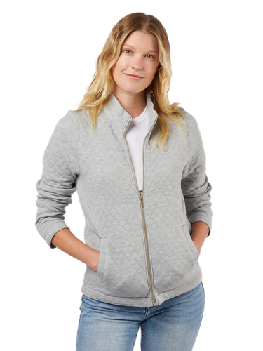 LADIES Landway Seneca Quilted Full Zip Sweater - CF-67_1Clr image thumbnail