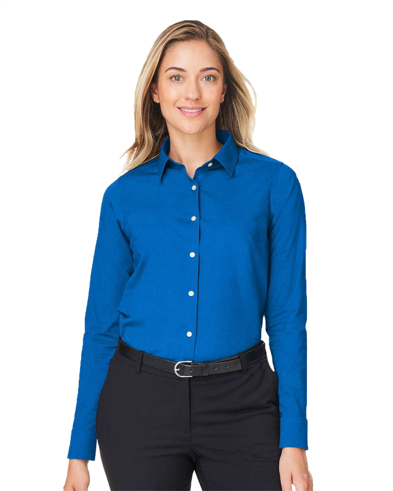 LADIES Devon & Jones CrownLux Performance Spencer Poplin Dress Shirt - DG505W_1Clr primary image