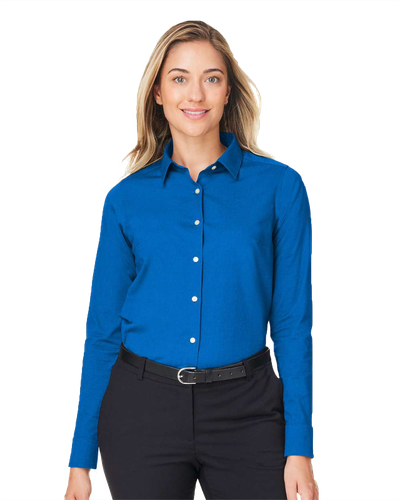 LADIES Devon & Jones CrownLux Performance Spencer Poplin Dress Shirt - DG505W_1Clr image thumbnail