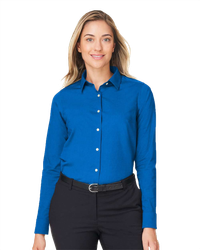 Image of LADIES Devon & Jones CrownLux Performance Spencer Poplin Dress Shirt - DG505W_1Clr