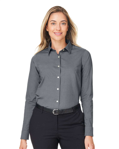 LADIES Devon & Jones CrownLux Performance Spencer Poplin Dress Shirt - DG505W_1Clr image thumbnail
