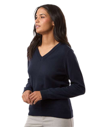 Image of LADIES Devon & Jones New Classics V-Neck Sweater - DG445W_1Clr