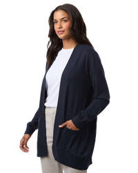 Image of LADIES Devon & Jones New Classics Open Cardigan Sweater - DG447W_1Clr