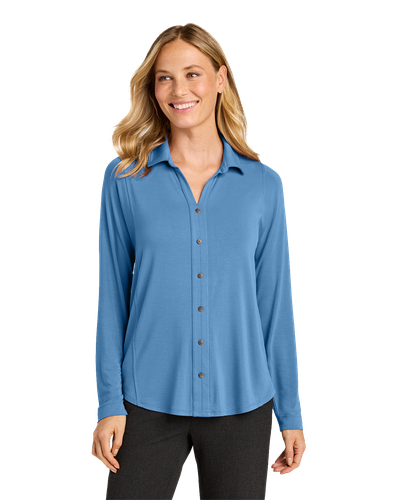 LADIES Port Authority Luxe Knit Button Tunic - LK5602_1Clr image thumbnail