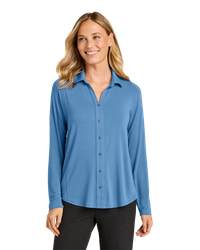 Image of LADIES Port Authority Luxe Knit Button Tunic - LK5602_1Clr