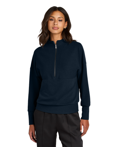 LADIES Mercer+Mettle Linear Texture 1/4 Zip - MM3041_1Clr image thumbnail