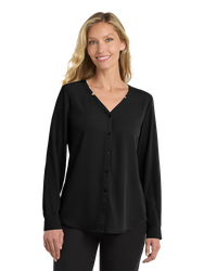 Image of LADIES Port Authority Button-Front Blouse - LW700_1Clr
