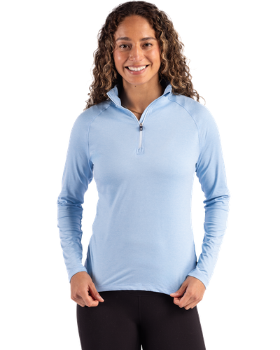 LADIES Cutter & Buck Coastline Eco Epic Comfort Recycled 1/4 Zip - LCK00210_1Clr image thumbnail