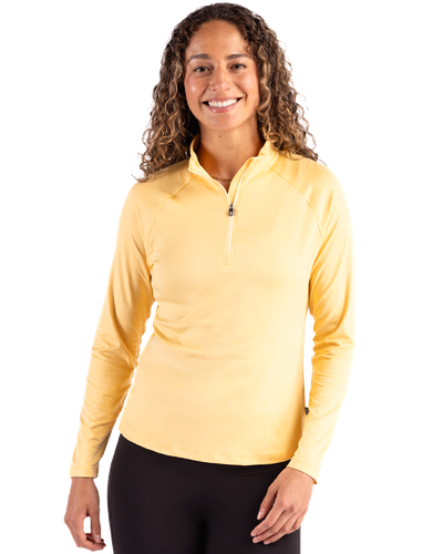 LADIES Cutter & Buck Coastline Eco Epic Comfort Recycled 1/4 Zip - LCK00210_1Clr image thumbnail