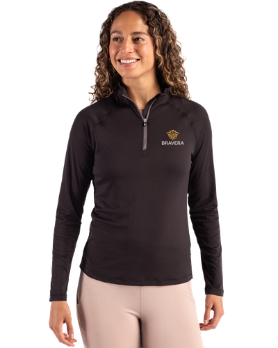 LADIES Cutter & Buck Coastline Eco Epic Comfort Recycled 1/4 Zip - LCK00210_2Clr image thumbnail