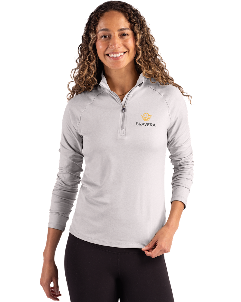 LADIES Cutter & Buck Coastline Eco Epic Comfort Recycled 1/4 Zip - LCK00210_2Clr primary image