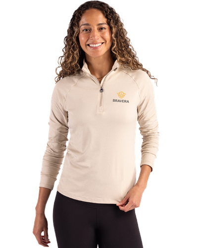 LADIES Cutter & Buck Coastline Eco Epic Comfort Recycled 1/4 Zip - LCK00210_2Clr image thumbnail