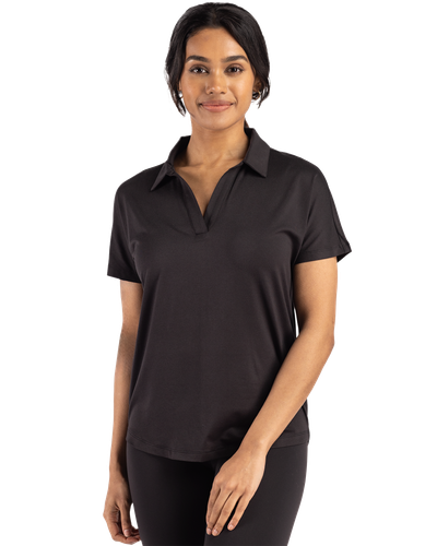 LADIES Cutter & Buck Coastline Eco Epic Comfort Recycled Dolman Polo - LCK00193_1Clr image thumbnail