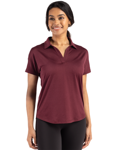 LADIES Cutter & Buck Coastline Eco Epic Comfort Recycled Dolman Polo - LCK00193_1Clr image thumbnail