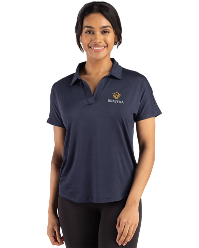 LADIES Cutter & Buck Coastline Eco Epic Comfort Recycled Dolman Polo - LCK00193_2Clr image thumbnail