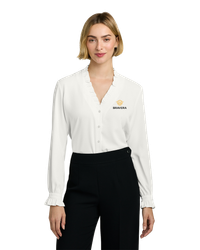 Image of LADIES Brooks Brothers Ruffle Collar Blouse - BB18011_2Clr