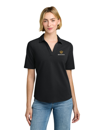 LADIES Brooks Brothers Pinpoint Pique Polo - BB18223_2Clr image thumbnail