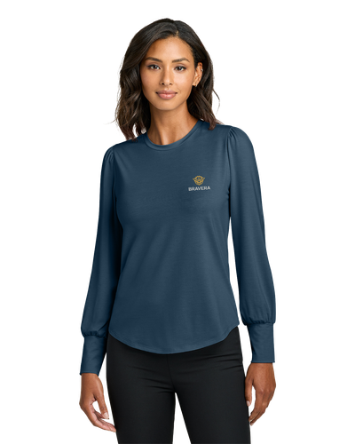 LADIES Mercer+Mettle Stretch Jersey Blouson Top - MM1019_2Clr image thumbnail